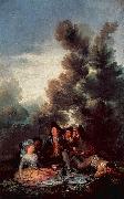 Francisco de Goya Vesper im Freien Spain oil painting artist